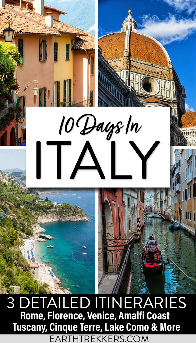 10 days in Italy Itinerary: 3 Italy Itineraries including ...