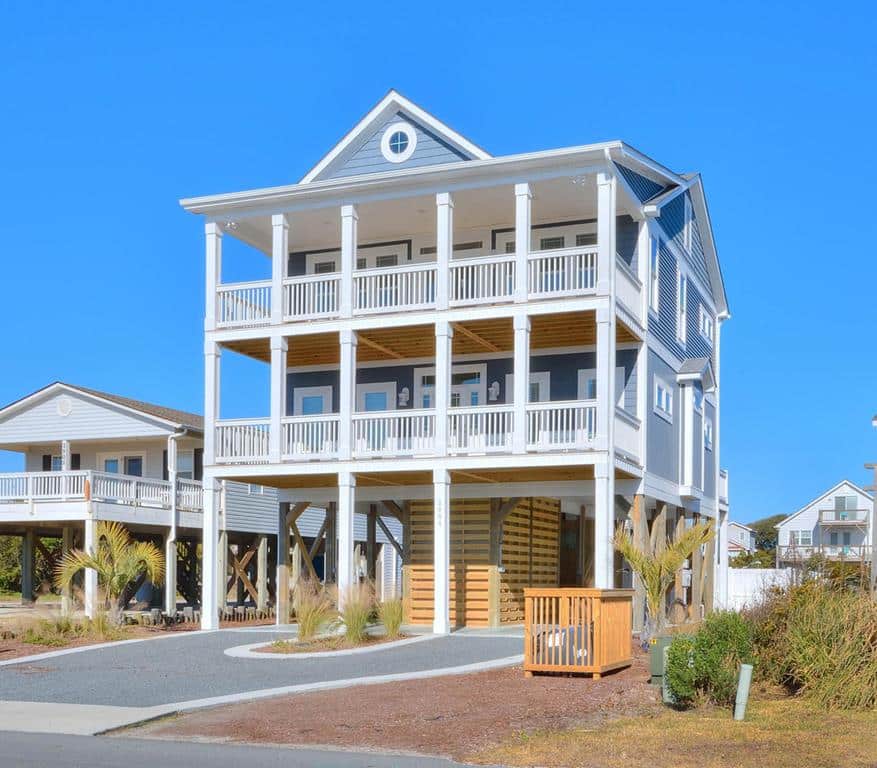 Anita Getaway: Ocean View 4 Bedroom Vacation Home Rental Oak Island NC ...