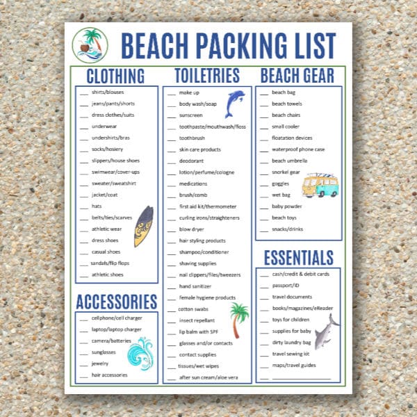 Beach Packing List For Your Vacation
