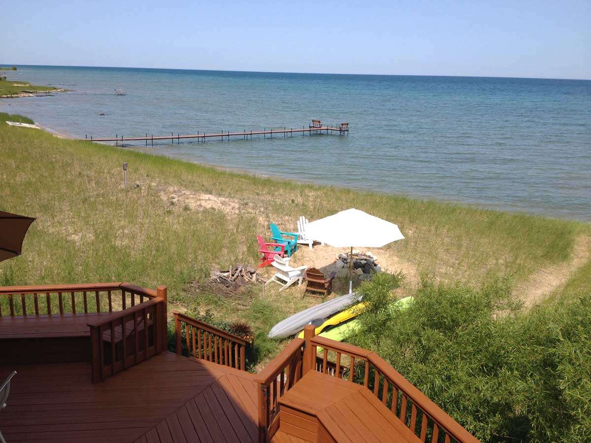 Creekside on Lake Michigan: Vacation Rental with 330 feet of beachfront