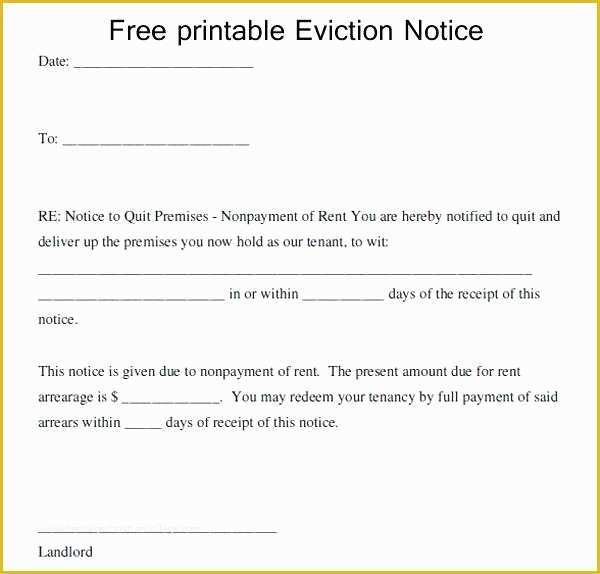 Free Eviction Notice Template Georgia Of Awesome 30 Day Eviction Notice ...