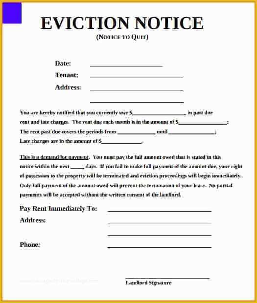 Free Eviction Notice Template Georgia Of Free Eviction Template ...