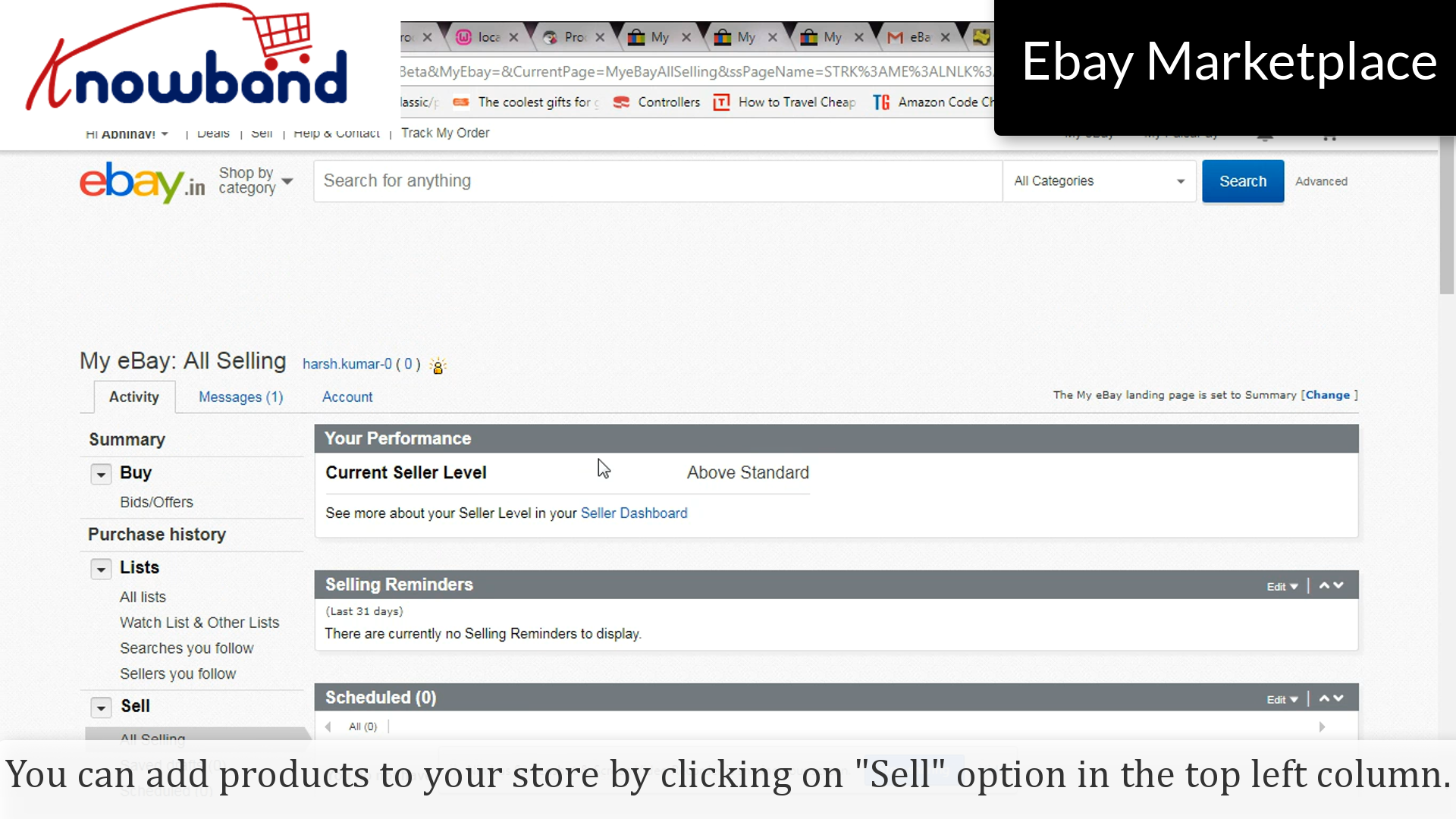 How to create Seller Account in eBay Marketplace?