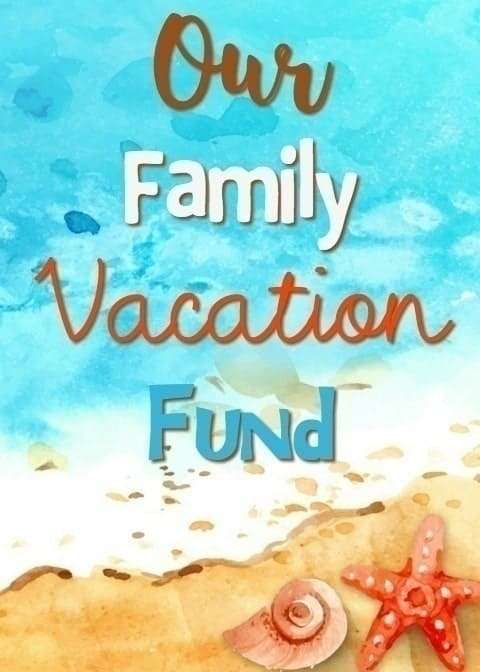This Family Vacation Donation Box Free Printable will make saving money ...