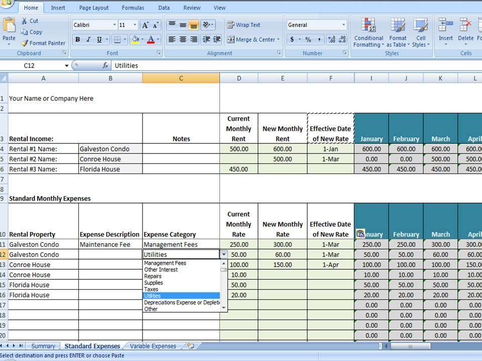 VRBO Accounting Excel Worksheet, Excel Template for ...